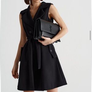 Double Breasted Sleeveless Dress